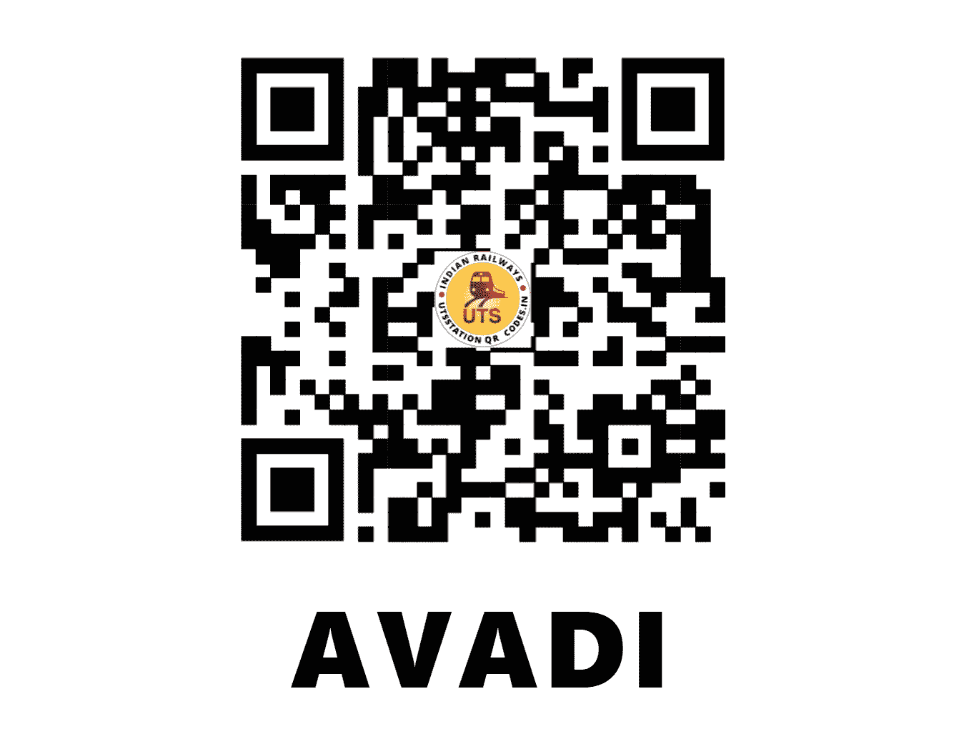 UTS QR Code for AVADI - AVD (SR - TAMIL NADU)